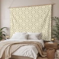 thumbnail image 3 of Yellow Geometric Large Tapestry for Bedroom Wall Hanging Tapestry, Contemporary Art Modern Abstract Ceiling Backdrop Tapestries Poster Blanket Wall Decor for Teens Room Living Room Dorm 100" x 59", 3 of 8