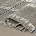 thumbnail image 5 of Morgan Geometric Check Wool and Cotton Area Rug, 9' 6" x 13' 6", Morgan Grey, 5 of 8