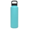 thumbnail image 3 of Simple Modern 40 Ounce Summit Water Bottle - Stainless Steel Liter Flask +2 Lids - Wide Mouth Tumbler Double Wall Vacuum Insulated Teal Leakproof -Caribbean, 3 of 8