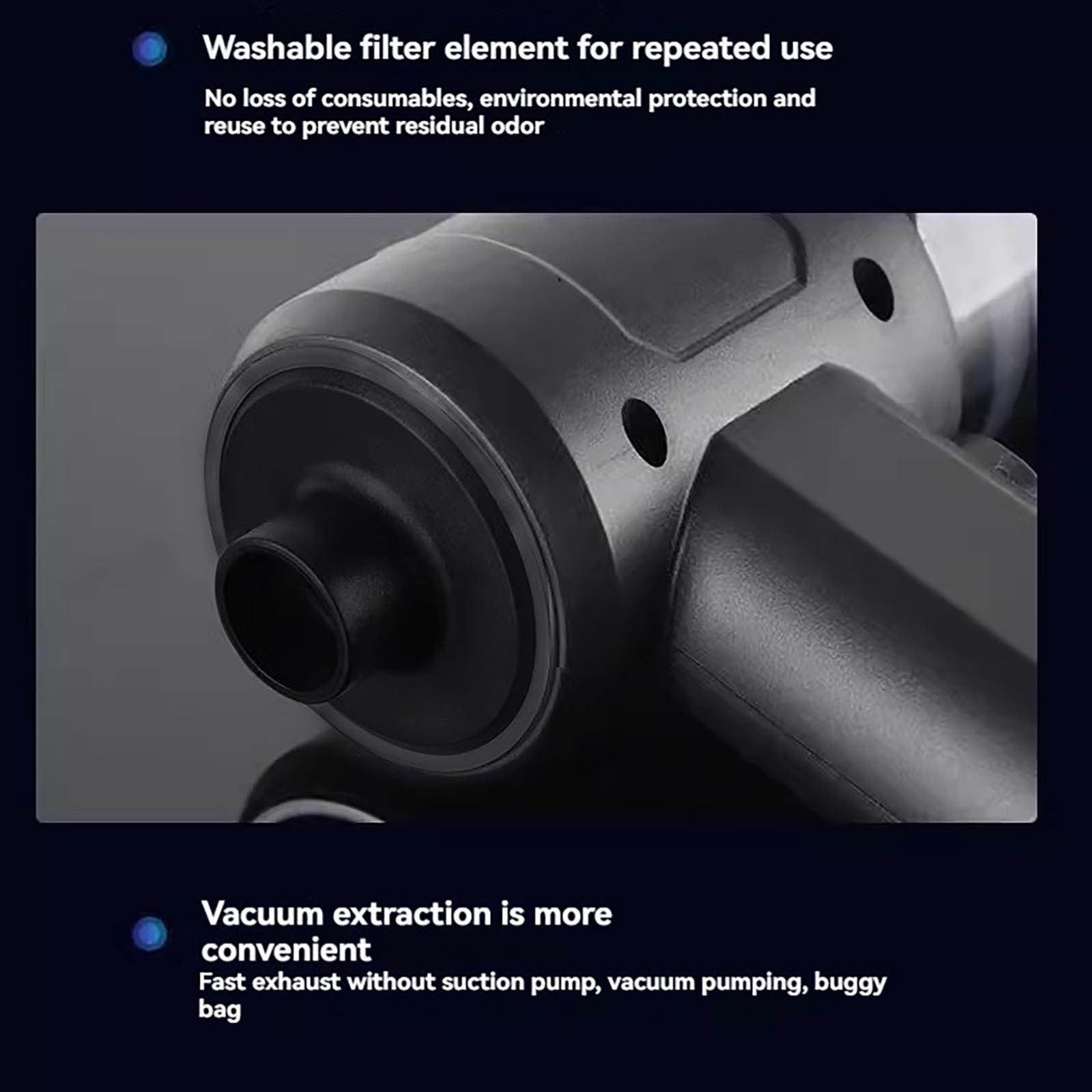 ddioayh Car Vacuum Cleaner Wireless, Portable Powerful Handheld Dustbuster with Rechargeable Battery for Car Home Use