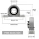thumbnail image 2 of 4 Pieces Pillow Block Bearings Pillow Block Bearings Ball Bearings Zinc Alloy Bearings Pillow Block Bearings Ball Bearings with Solid Cast Iron Base (, 2 of 4