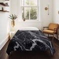 thumbnail image 4 of Black Marble Large Tapestry for Bedroom Wall Hanging Tapestry,Vintage Minimalism White Abstract Texture Ceiling Backdrop Tapestries Poster Blanket Wall Decor for Teens Room Living Room Dorm 85" x 90", 4 of 8