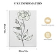 thumbnail image 2 of Nawypu  Boho Botanical Set of 3 canvas Wall Art Vintage Green Gallery Poster Abstract Sage Wild Flowers Print Painting Country Farmhouse Line Watercolor Floral Decor Living Bedroom, 2 of 5