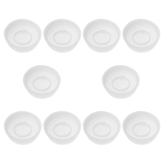 Soimiss 10Pcs White Drum Bung Caps for Chemical Industry and Household Use