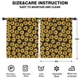 thumbnail image 2 of Blackout Kids Curtains,Black Sunflower Childrens Insulated Curtains Set Of 2,Bedroom Essentials,Toddler Room Decor 52x63in(132x160cm), 2 of 4