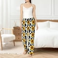 thumbnail image 4 of Fotbe Cute Cow Print Sunflower B Pantalones de Pijama para Mujer, Pantalones de Dormir, Pantalones Pj con Cordón y Bolsillos-XX-Large, 4 of 6