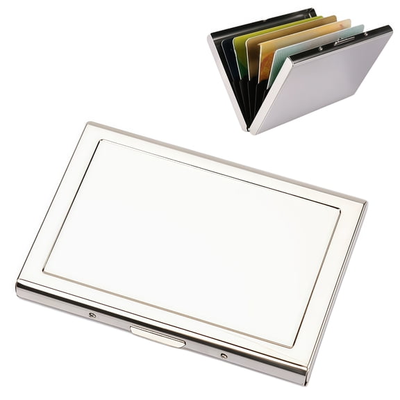 Stainless Steel Magnetic Resistant Accordion Card Holder 6 Slot Wallet