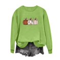 thumbnail image 5 of VKOYWKM Women's Halloween Graphic Sweatshirt Spooky Season Print Pullover Top Cute Crewneck Sweatshirt Oversized Long Sleeve Fall Sweatshirts, 5 of 7