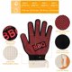 thumbnail image 3 of Un par de guantes para barbacoa (BBQ) envían un pincel al azar JAMW Sencillez, 3 of 5