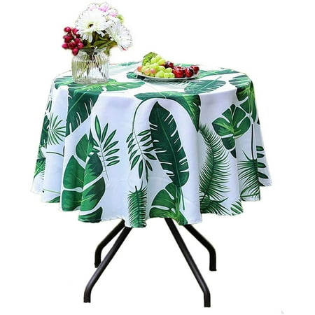 

Beauty Outdoor Tablecloth Rectangle 60X 84 Spillproof Outdoor Tablecloth with Umbrella Hole Zipper for Spring Summer Patio Table(Green Polka Dot)
