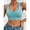 A1_Sky Blue, variant on YWMJI Women's Sports Bra Front Closure No Underwire Bra Soft Wireless Push Up Bra Soft Seamless Supportive Sports Bra Front Closure Tank Bras Comfy Everyday Bras Yoga Running Gym Shape Brs Black L