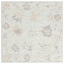 SAFAVIEH Abstract Lysette Floral Area Rug, Beige/Grey, 6' x 6' Square