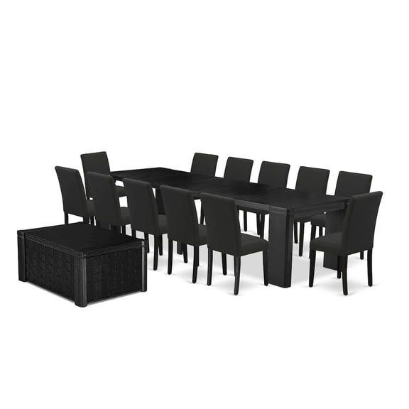 Luxe by East West Furniture 14-piece Dining Room Table Set a Rectangular Kitchen Table