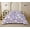 Purple Daisy, variant on Marivelra Dinosaur Space Kids Comforter Set for Boys, Twin Size Bedding Set with Cute Colorful Cartoon Dino, Rocket and Planet Print, 6 Piece Bed in a Bag