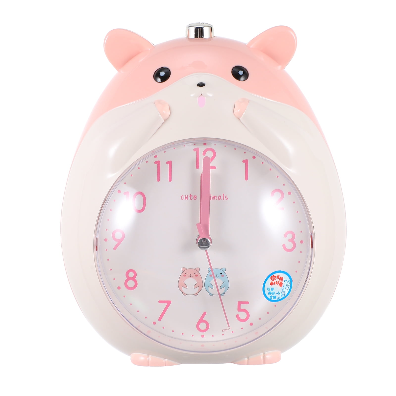 Wake up clocks Children Alarm Clock Cartoon Hamster Clock Night Light