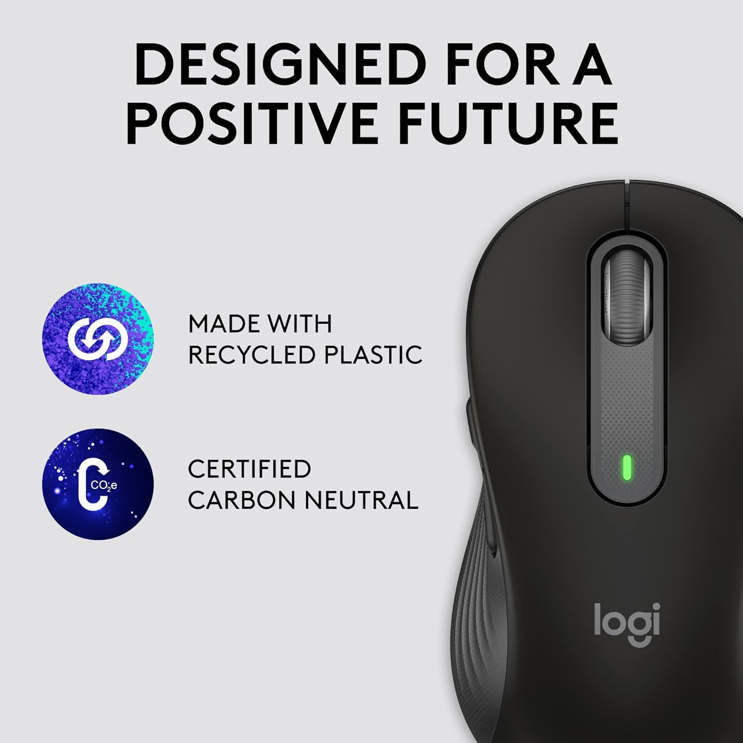 Logitech Signature M650 L Wireless Mouse Right & Left Handed Bluetooth 2.4 GHz, Black