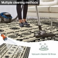 thumbnail image 5 of Black Khaki Boho Outdoor Rug 4x6 Ft - Reversible Patio Rug Outdoor Camping Rugs, Vintage Ethnic Tribe Abstract Art Retro Indoor Outdoor Area Rugs, Non-Slip Outdoor Carpet Runner for Deck/Porch, 5 of 8