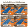 thumbnail image 7 of ODIKA 6'x9' Washable Area Rug Easy Care, Non-Shedding, Round Basketball Centered Border Blanket Football Bold Center for Queen Size Bedroom Under Bed Master Suite, 7 of 7