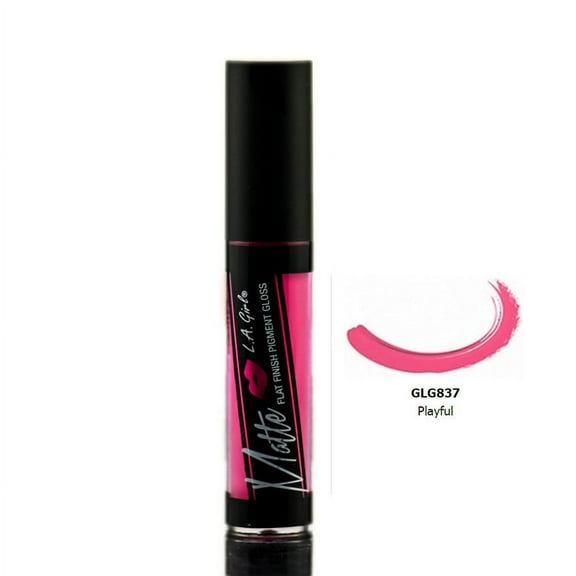 L.A. Girl Matte Flat Finish Pigment Lip Gloss, Playful