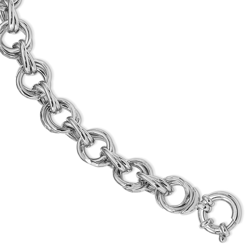 Leslies Sterling Silver Hammered Necklace