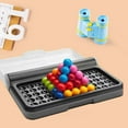 thumbnail image 2 of 3d Puzzle Wisdom Board Games Classic Puzzle Pyramid Plate Iq Tester Children Logical Mind Game Pyramid Beads Puzzle Brain Toys, 2 of 5