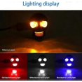 thumbnail image 3 of 2pcs Skull Turn Signals Lights, Skull Head Motorcycles LED Turn Signal, 12V Universal for Scooter Dirt Bike Retro, 3 of 5