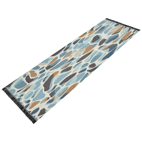 Vintage Modern Runner Rug,Non Slip Machine Washable 72"x23.5" Polyester Material Pet-Friendly Durable,Applicable to Entryway Rug Living Room Rug Irregular