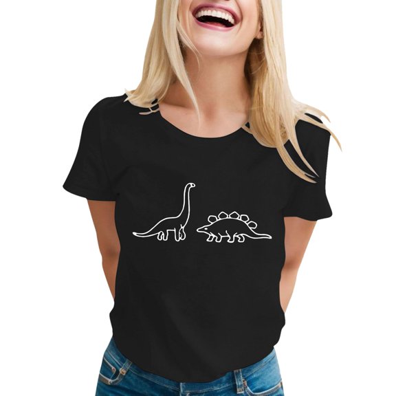 Summer T Shirts For Women Letter Print Short Sleeve Crew Neck Graphic Trendy Casual Tops