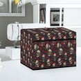 thumbnail image 5 of HELLHERO Sewing Machine Cover with Top Handle and Side Essentials Pockets Washable Protective Skull and Rose Tote, 5 of 8