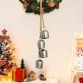 thumbnail image 2 of Cheapark Shabby Chic Metal Cow Hanging Decoration - Christmas Rope Trumpet Design, Rustic Farmhouse Accent for Indoor Outdoor Holiday Decor, 2 of 8