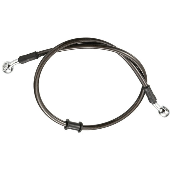 70cm 27.56" Motorcycle Brake Clutch Oil Hoses Line Pipe Clutch Throttle Gas Line Fuel Pipe Black for ATV Dirt Bike