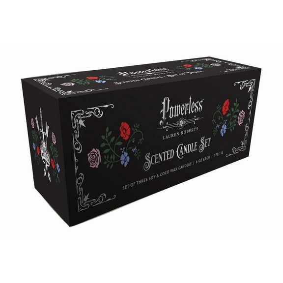 Lauren Roberts: Powerless Trilogy Scented Glass Candle Set (Set of 3), (Hardcover)