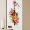 thumbnail image 5 of Watercolor Pink Flower Chandelier Wall Decals, Removable Self-Adhesive Decorative Stickers For Living Room, Bedroom, Entryway,Home Interior Wall Decor, Party Background, 5 of 7