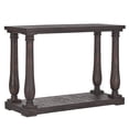 thumbnail image 2 of Weston Home Dunbar Pedestal Sofa Table With Lower Storage Shelf, Espresso, 2 of 5