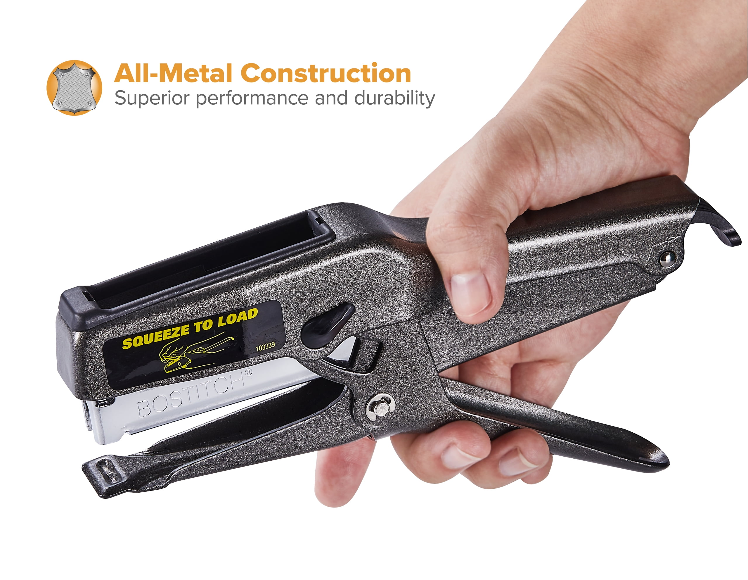Bostitch B8 Heavy-duty Plier Stapler, Gray, 45 Sheet Capacity