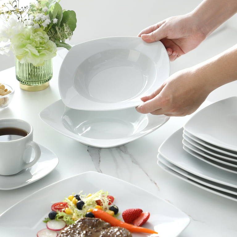 MALACASA Porcelain China Dinnerware Set - Service for 6 & Reviews