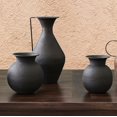 thumbnail image 2 of Black Metal Pot W/ Handle, 2 of 2