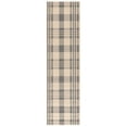 thumbnail image 3 of Safavieh Courtyard Benjamin Plaid Indoor/Outdoor Runner Rug, Gray/Bone, 2'3" x 16', 3 of 12