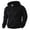 Black, variant on Quarter Zip Pullover Men 2026 Fall Winter Long Sleeve Plain Coral Hooded Sweatshirt with Pockets Mens Hoodie
