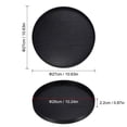 thumbnail image 2 of Uxcell Wood Serving Tray Round Serving Platter Tea Coffee Snack Plate for Home Kitchen 10.63 inch, 2 of 7