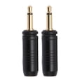 thumbnail image 1 of 2 Pcs 3.5mm Replacement Repair Plug Jack, Gold Plated  Mono Male Plug 1/8" 3.5mm Solder Type DIY Audio Cable Connector, 1 of 8