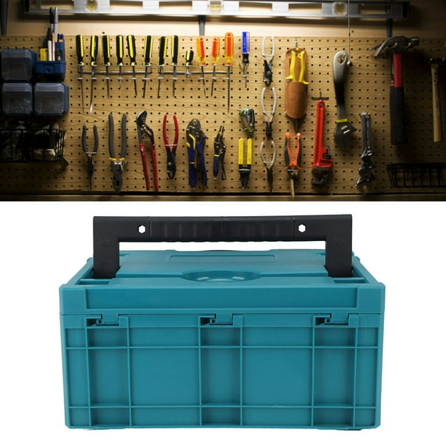 Organizador De Hardware, Fácil Inserción De Bloqueo, Apilable, Carga Máxima De 40 Kg, Bandeja Portátil, Caja De Herramientas Simple Con Bloqueo Para El Hogar