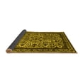 thumbnail image 2 of Ahgly Company Indoor Round Oriental Yellow Industrial Area Rugs, 7' Round, 2 of 4