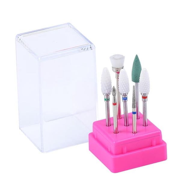 Caja De Almacenamiento De Brocas De Molienda, Caja De Perforación A Prueba De Polvo, Vitrina Visible A Prueba De Humedad Con Cubierta De Hebilla, Gran Capacidad, 7 Piezas Yuarrent CE003074-06