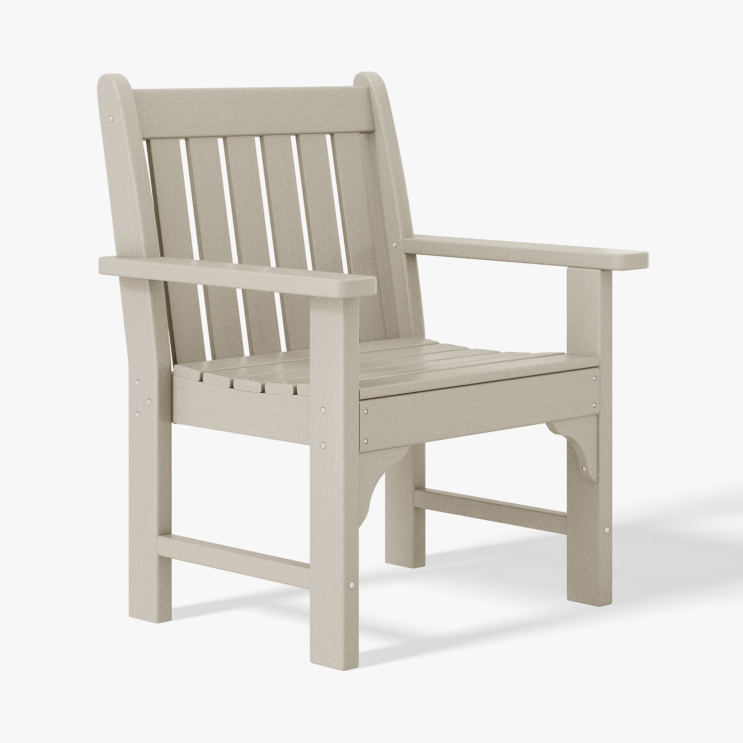 WestinTrends Malibu Outdoor Patio HDPE Adirondack Dining Arm Chairs (Set of 2), Sand