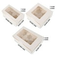 thumbnail image 3 of MesaSe 10Pcs Clear Windowed Cupcake Boxes with Removable Tray for 2/4/6 Cups Cake, 3 of 9