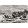 thumbnail image 1 of Design Pics DPI1903654 Argentinian Gauchos Rounding Up Wild Horses During The 19th Century From El Mundo En La Mano Published 1878 Poster Print, 18 x 11, 1 of 1