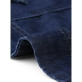thumbnail image 5 of DARING DIVA Denim Shirt Button Down Short Sleeves  Dress Medium Black Blue, 5 of 5