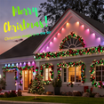 thumbnail image 3 of Smart Permanent Outdoor Light, RGB IC Decorative Lights with APP Control for Eaves White & Colorful Illumination IP67 Waterproof Suitable for Christmas Halloween Daily Décor, 3 of 8