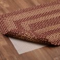 thumbnail image 4 of VHC Brands Burgundy Tan Jute Rug Rect w/ Pad 20x30, 4 of 7